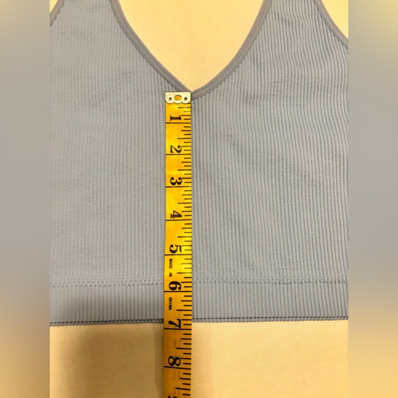 Garage powder blue halter, crop top, L - Picture 7 of 7